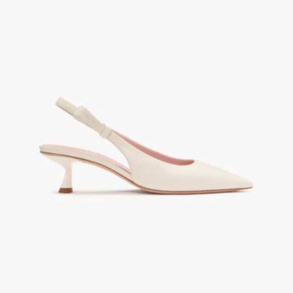 Riley Slingback Smooth Leather Kitten Heel - Picture 1 of 1